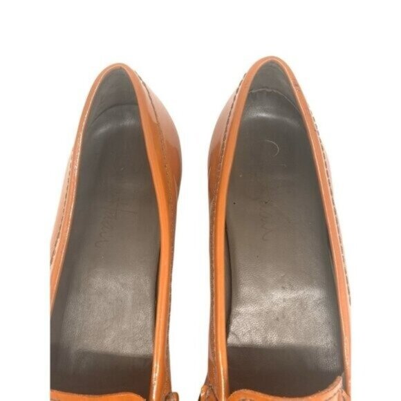 Cole Haan Burnt Orange Patent Leather Loafers Size 7.5 - Picture 4 of 9